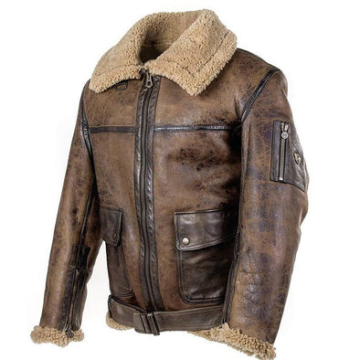 Pilot Biker Jacket With Plush